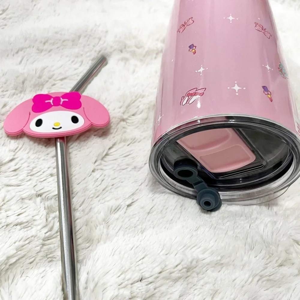 Sanrio Hello Kitty Stainless Steel Hot/cold 20 oz Tumbler With Straw
